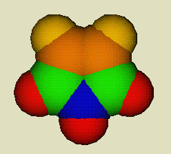 Fig. 4: Atomic hardness of pyrrole